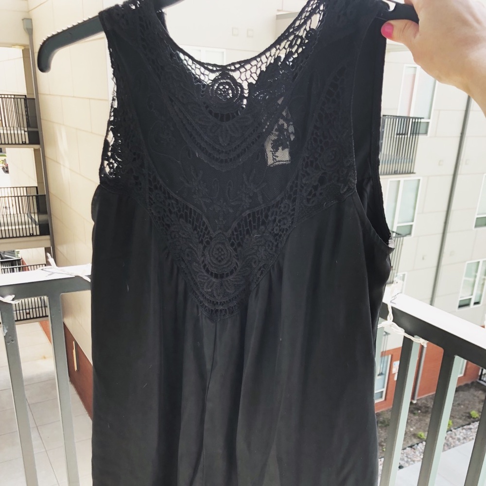 Free People Black Romper with cute bottom
